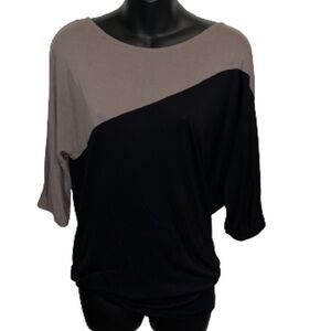 INC international concepts taupe/black top size XS